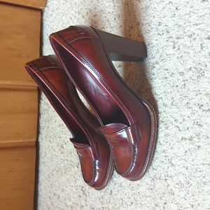 Prada Vintage Leather Finish Tobacco Loafers size 36